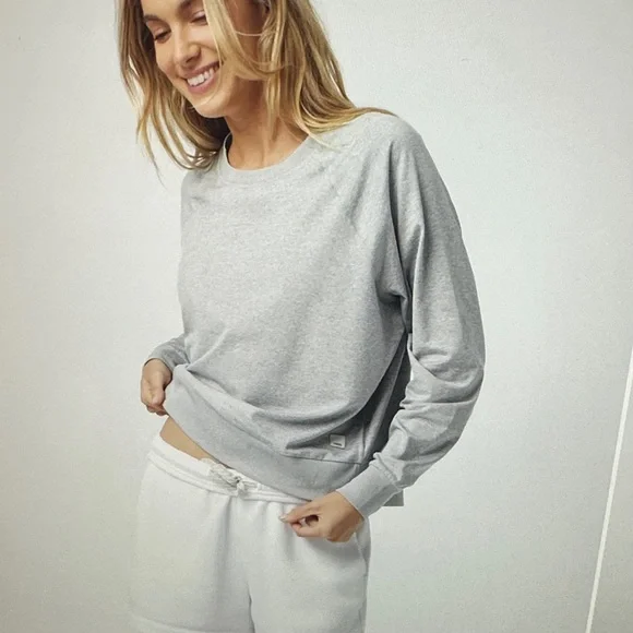 Vuori Halo Crew. S, light Heather gray - Picture 7 of 10